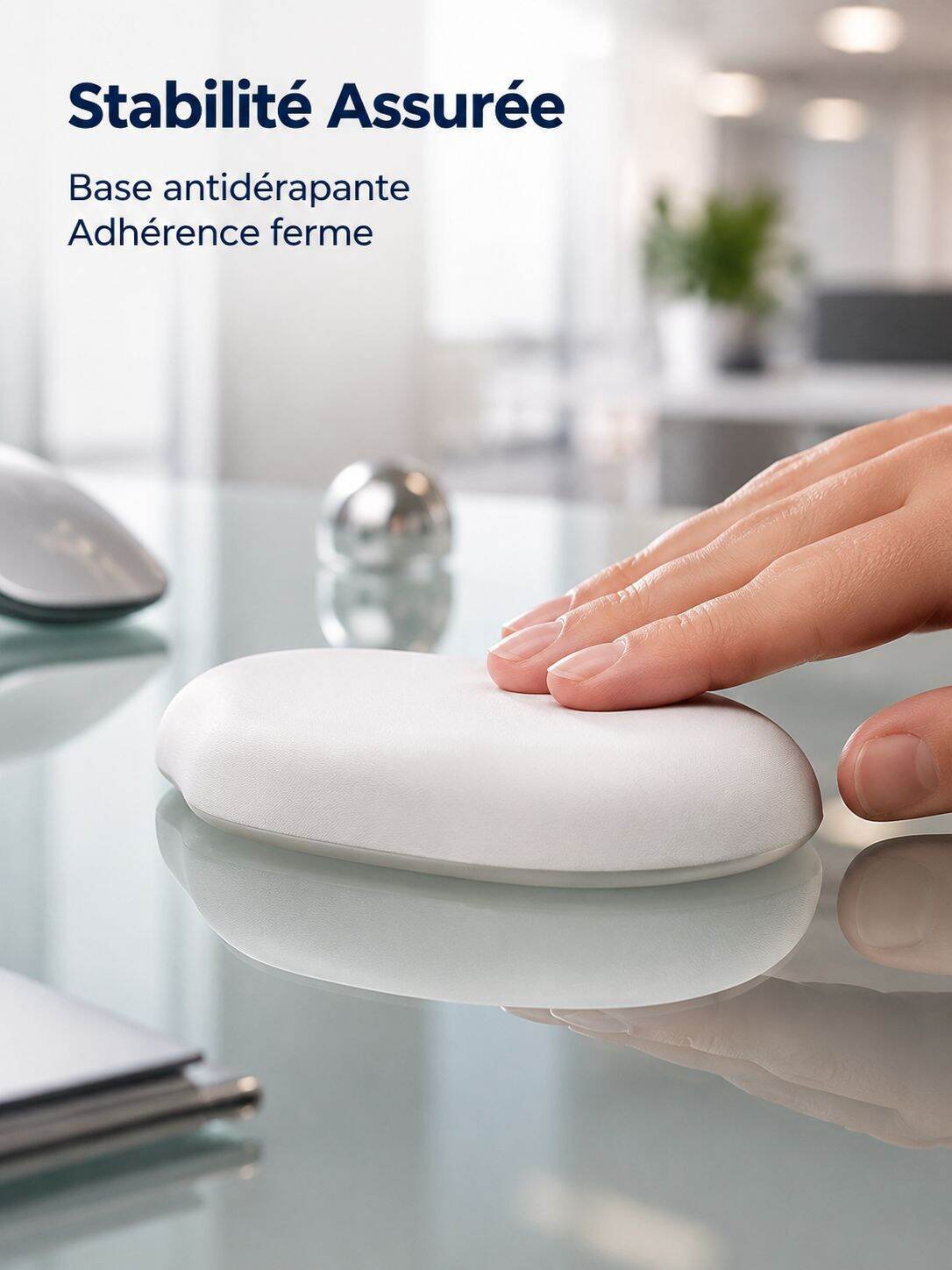 Repose-poignet en silicone en forme de riz