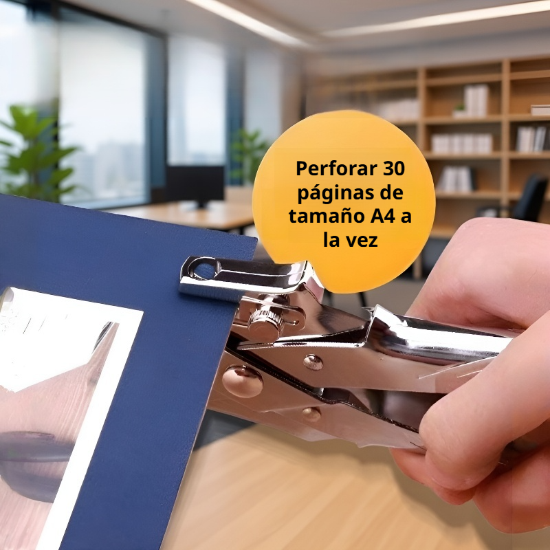 Herramienta de perforación y colocación de ojales integrada