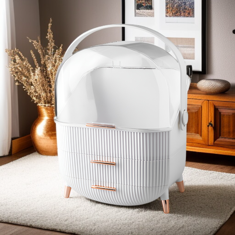 방진 방수 뚜껑이 있는 화장품 수납함