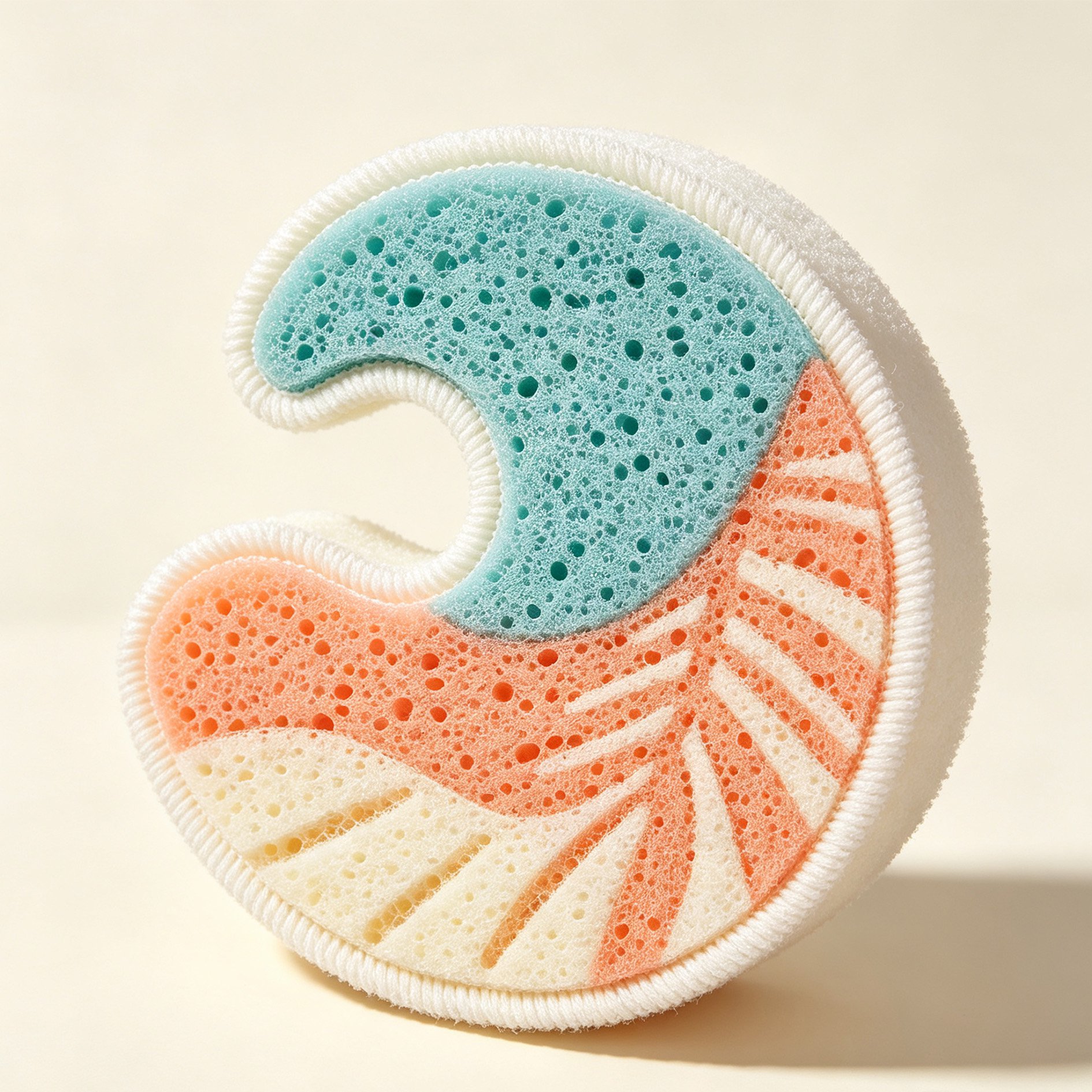 Close-up of Wave Sponge Dishwashing Wipe texture