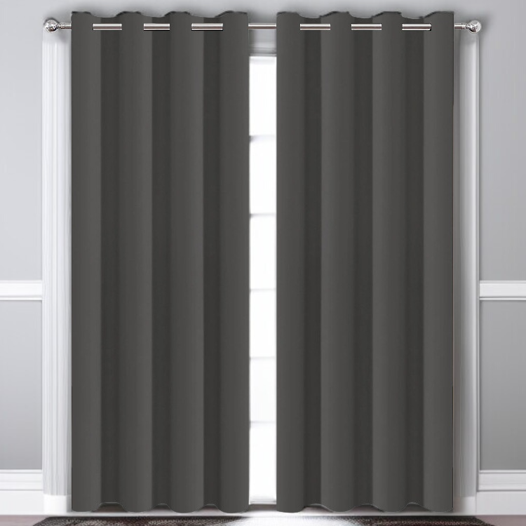 완제품 고정밀 침실 단열 차광 커튼 거실 펀치 프리 커튼
