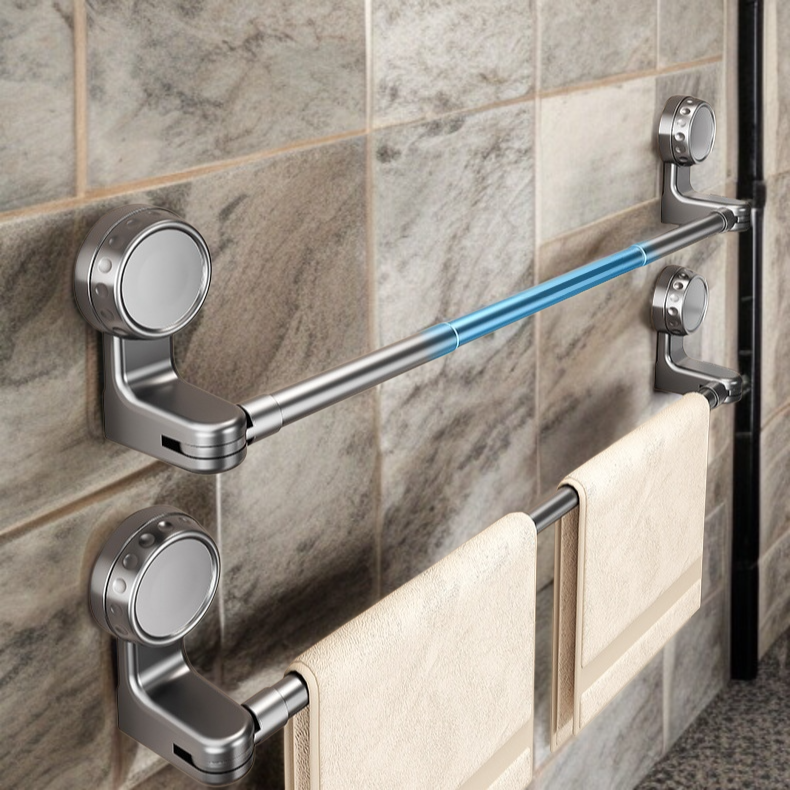 스텐 빨판 욕실 수납선반 회전 신축 펀치프리 수건선반 수납선반 주방수납선반 스텐 신발선반