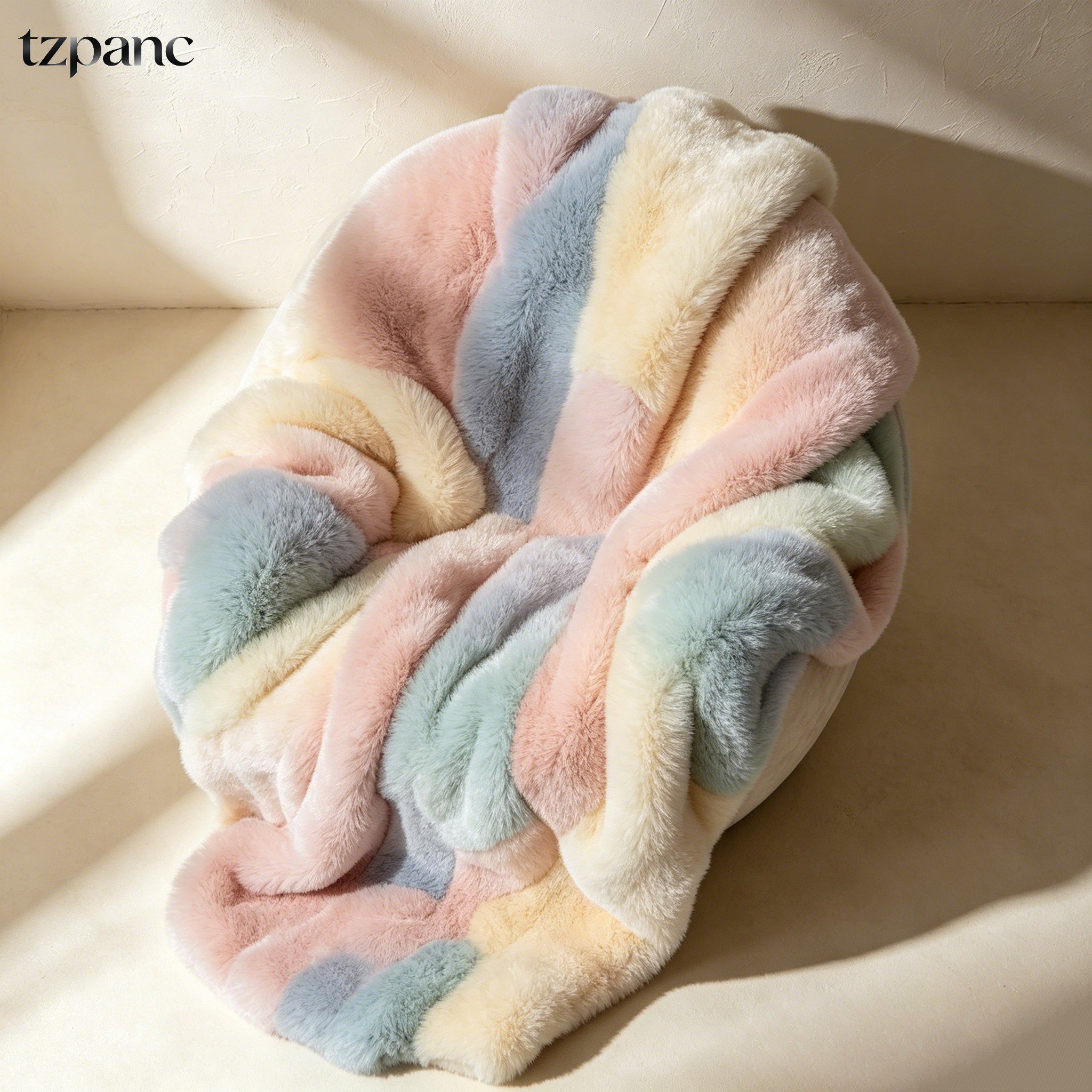 Plush gradient blanket