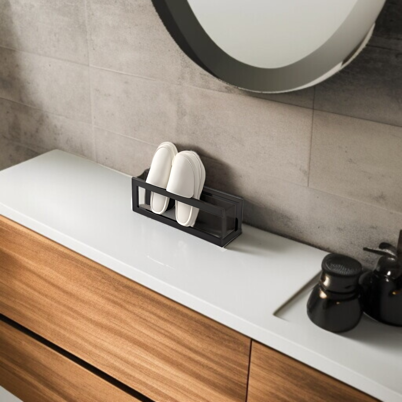 アイアン製のシンプルなスリッパラック、シンプルなリビングルーム、バスルーム、バスルーム、小さな靴ラック、金属製のアメリカンスリッパラック