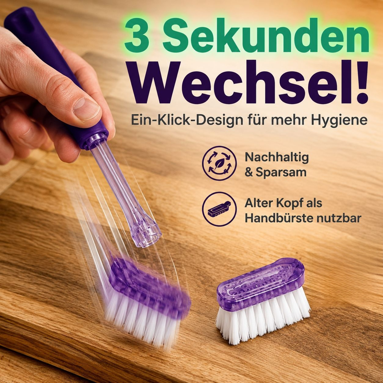 Samjeong Clean Master PET viereckige Schuhbürste