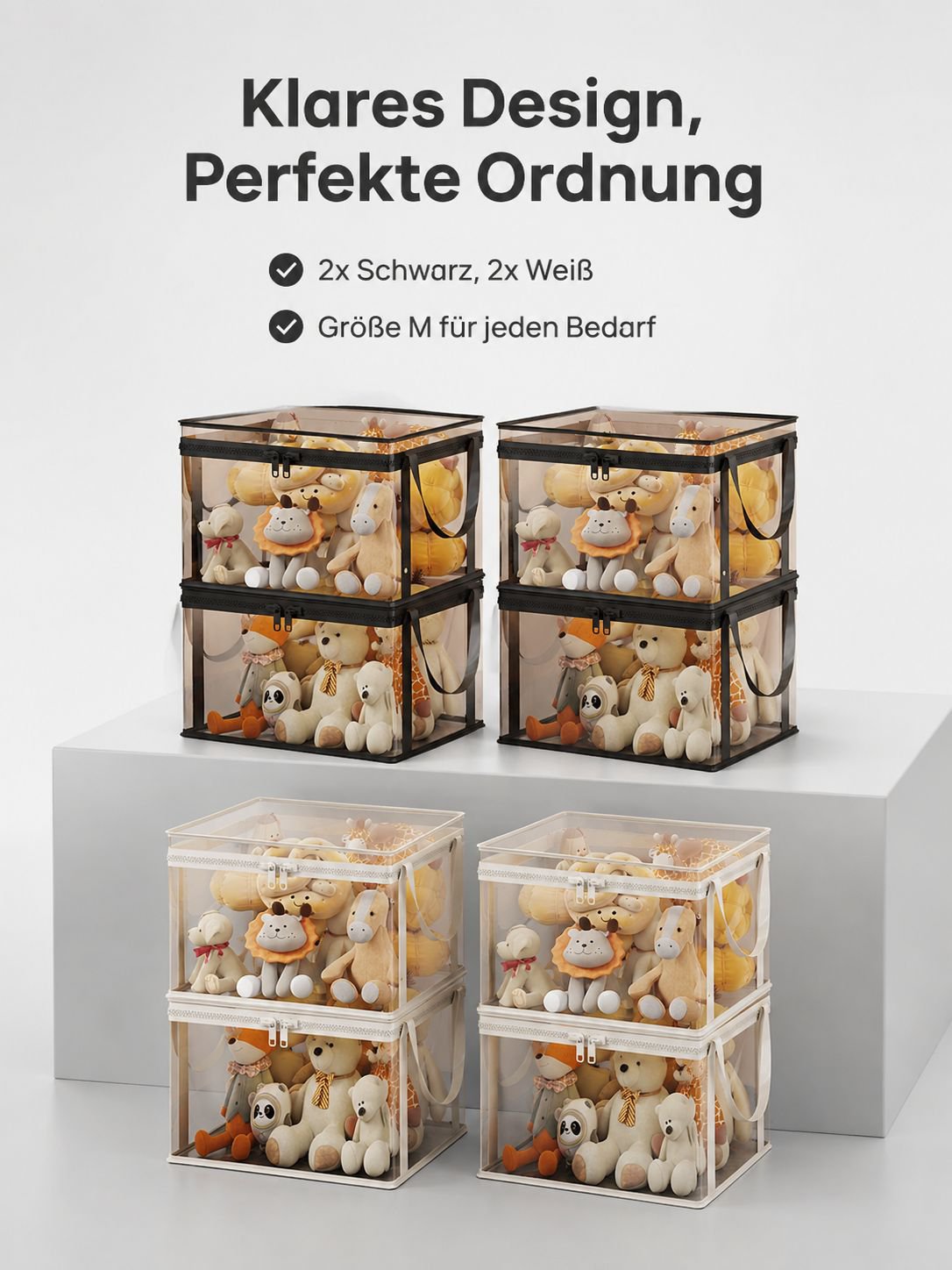 Transparente Aufbewahrungsbox für Spielzeug und Lebensmittel für den Haushalt
