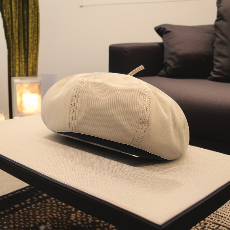 和風マットレザーの秋冬用ペインターハット（女性用）