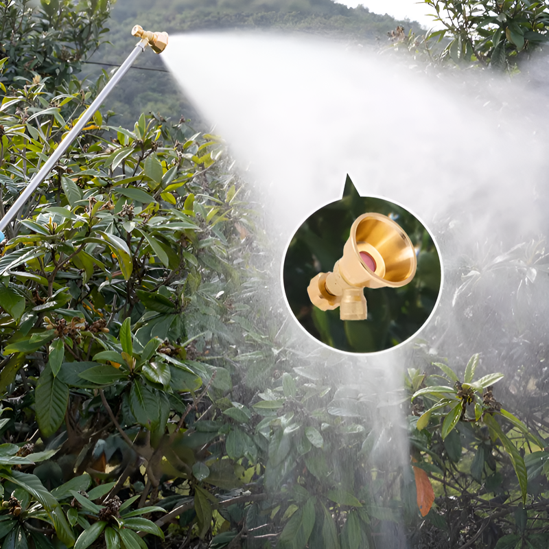 Golden spiral air vortex high-pressure nozzle