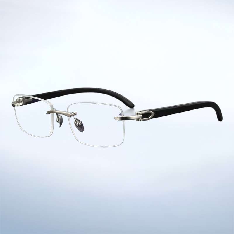 Gafas de lectura antifatiga sin marco con forma de cuerno