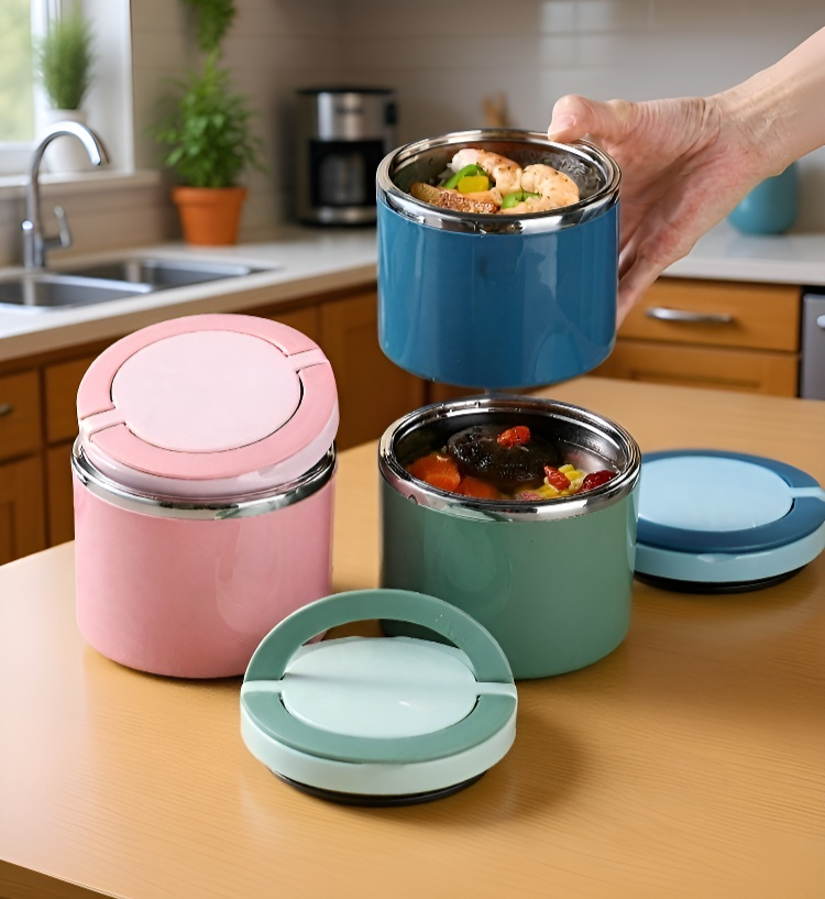 Reusable food-grade lunch box for adults and kids