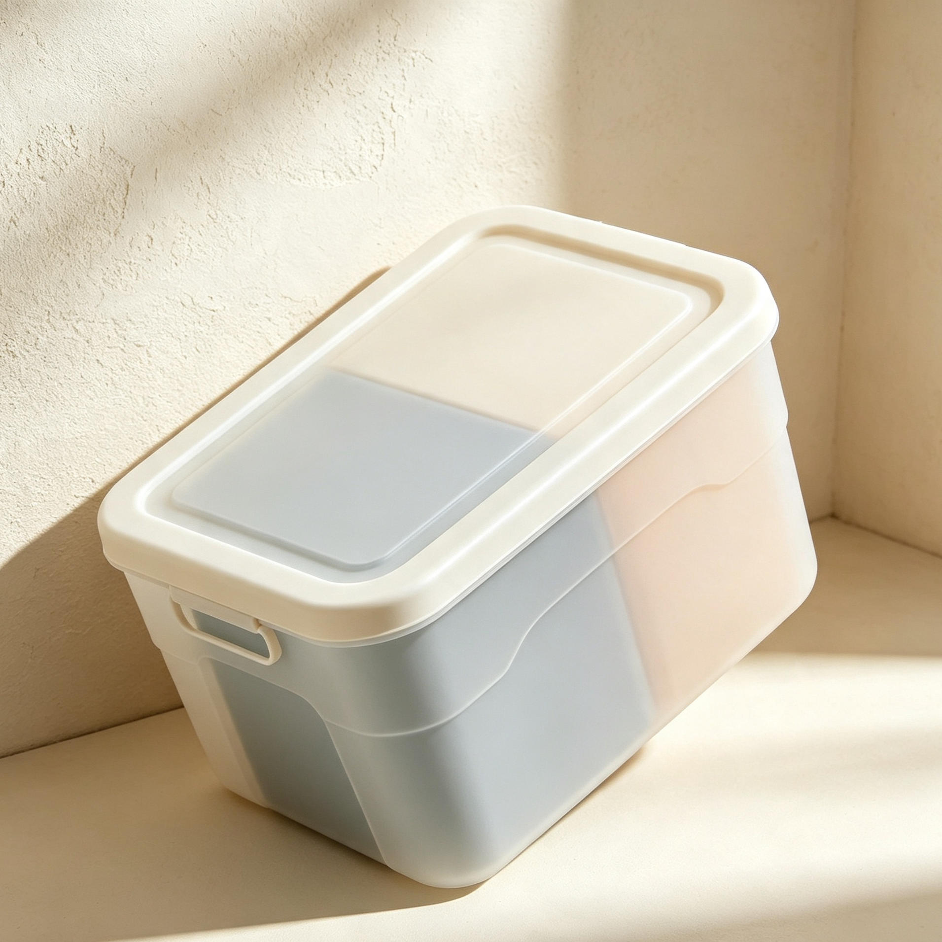 Plastic storage boxes (5 pieces)