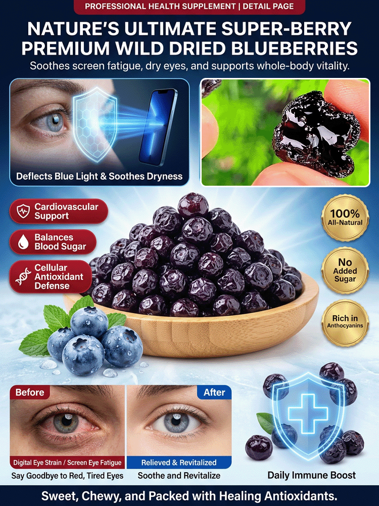 [Anti-Cancer and Heart Protection] Changbai Mountain Dried Blueberries
