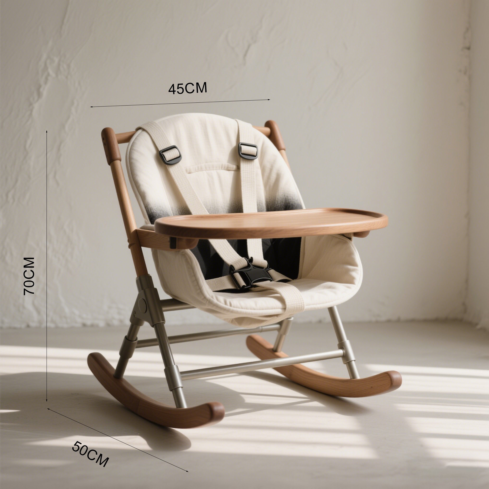 다양한 각도로 조절 가능한 신생아 식탁의자