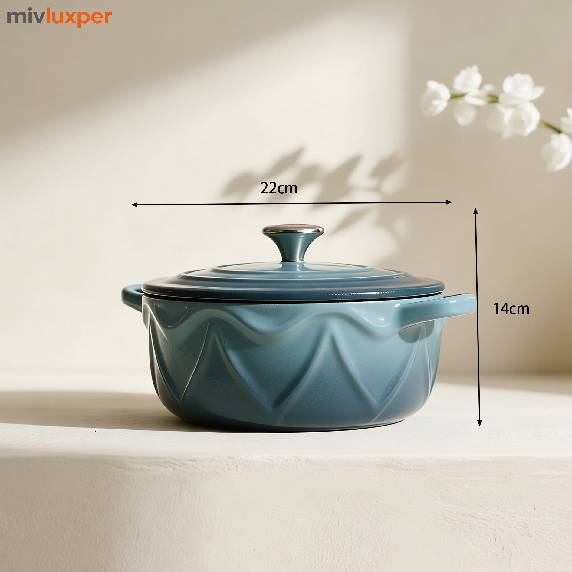 Preparación de guisos en olla de hierro fundido esmaltado