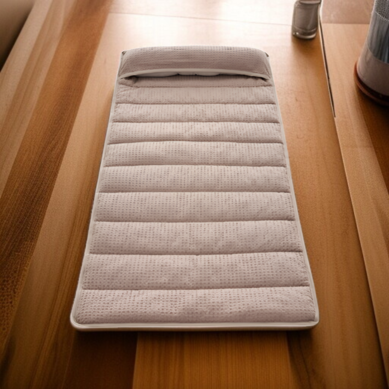 旅行に欠かせない調節可能な首の保護睡眠枕カバーキルトトラクション円筒形枕コア頭皮