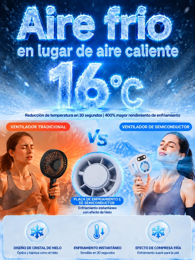 Ventilador de pinza con refrigeración por semiconductores ❄️ Enfría en solo 3 segundos