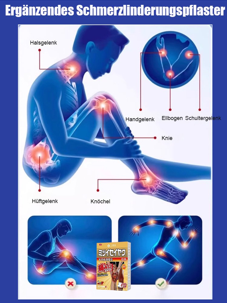 Atmungsaktives Pflaster zur Linderung von Gelenkschmerzen