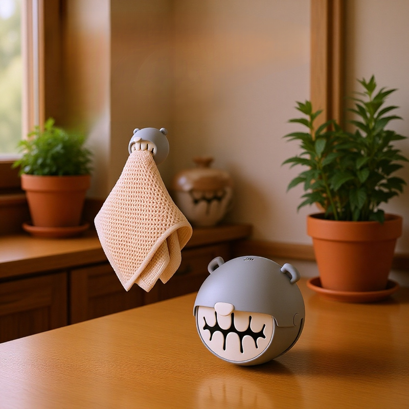 Kunststofffolie Aufbewahrungsbox Wandmontage Niedlicher Big Bear Einweg-Kunststofffolie Aufbewahrung