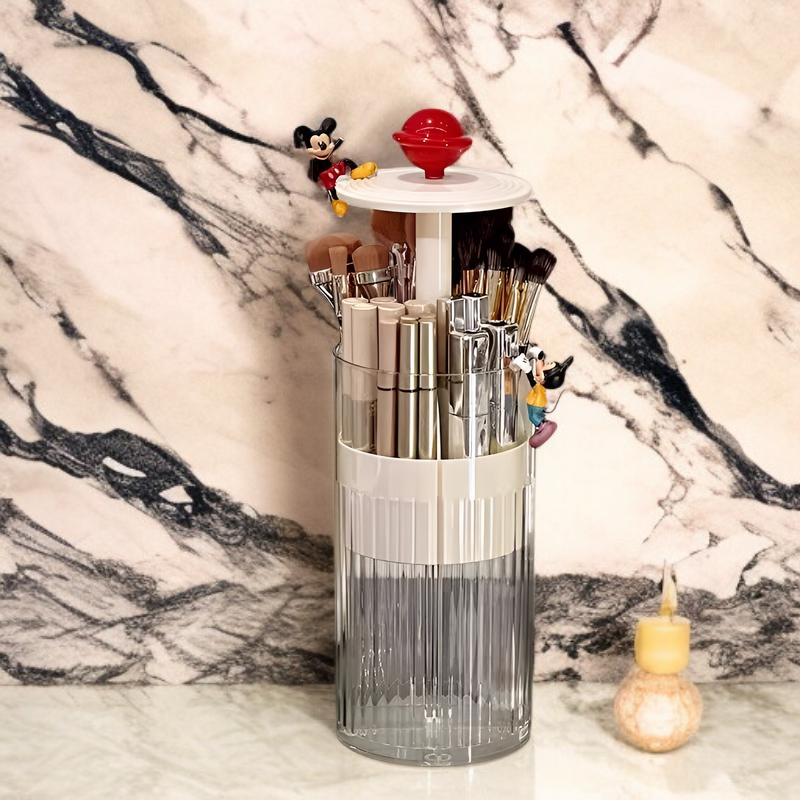 Desktop Dustproof Cosmetic Organizer Box with Lid