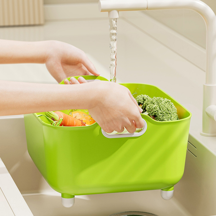大容量廚房移動瀝水盆