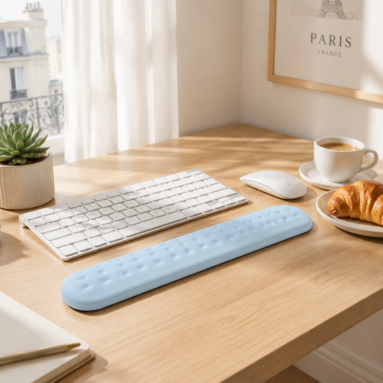 Repose-poignet ergonomique en mousse à mémoire de forme pour souris et clavier