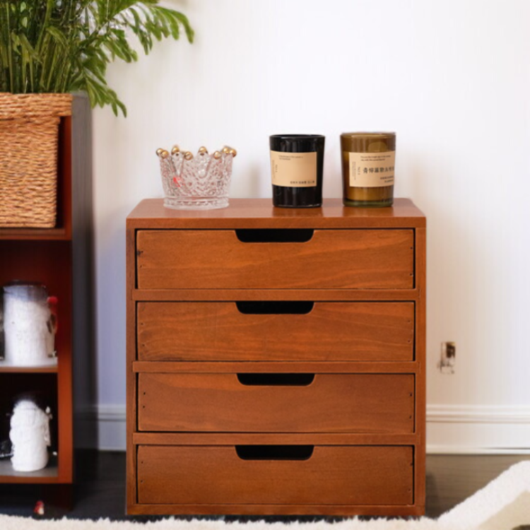 탁상 사물함 다단 수납 서랍형 사물함 잡동사니 수납장 우드 화장품 사물함 사물함 다용도 스몰 키높이 선반