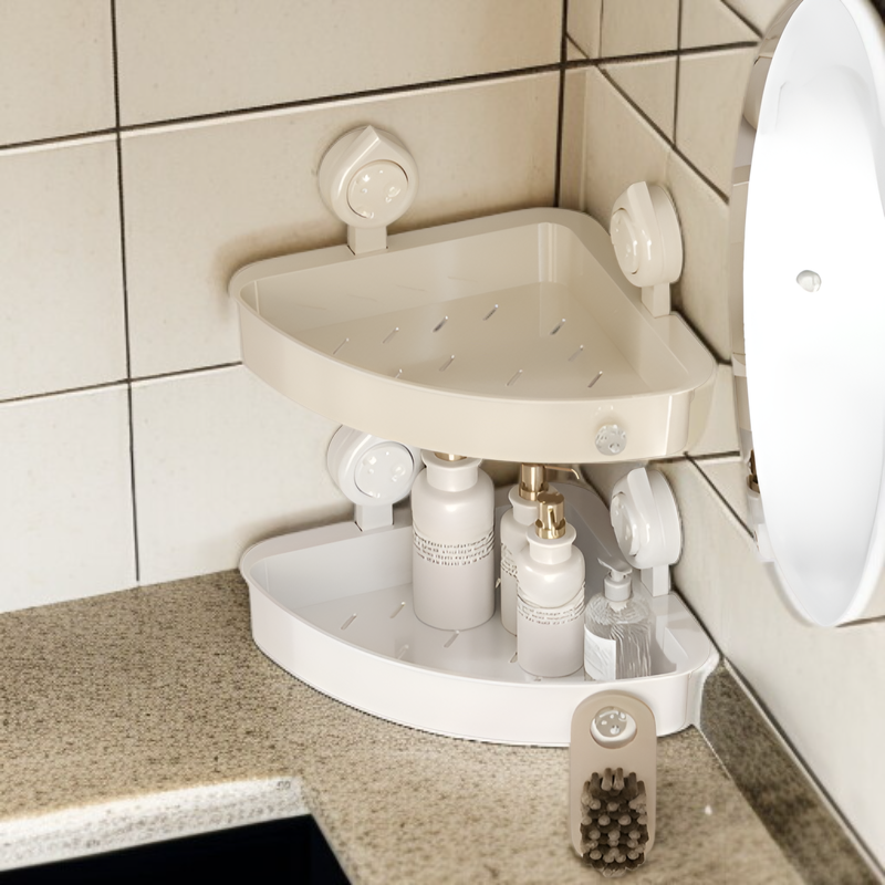 バスルーム吸盤ラックバスルーム三脚パンチフリー壁掛けトイレ洗面台壁掛け