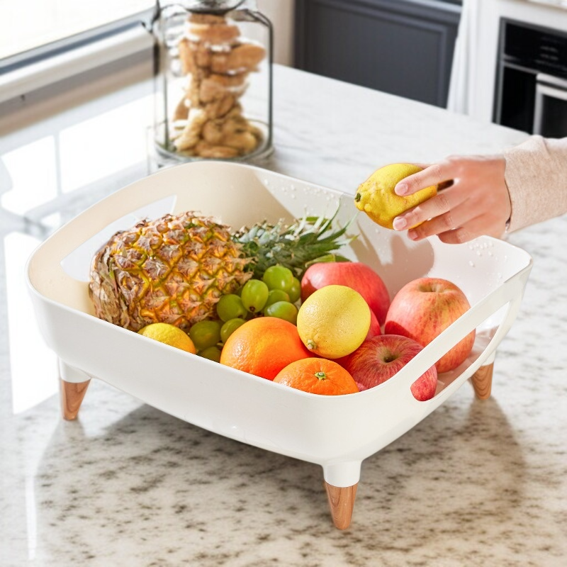 일본식 다용도 그릇선반 플라스틱 수납함 싱크대 수납선반 물빠짐 그릇선반 파티션 수납 그릇 접시 그릇 바구니