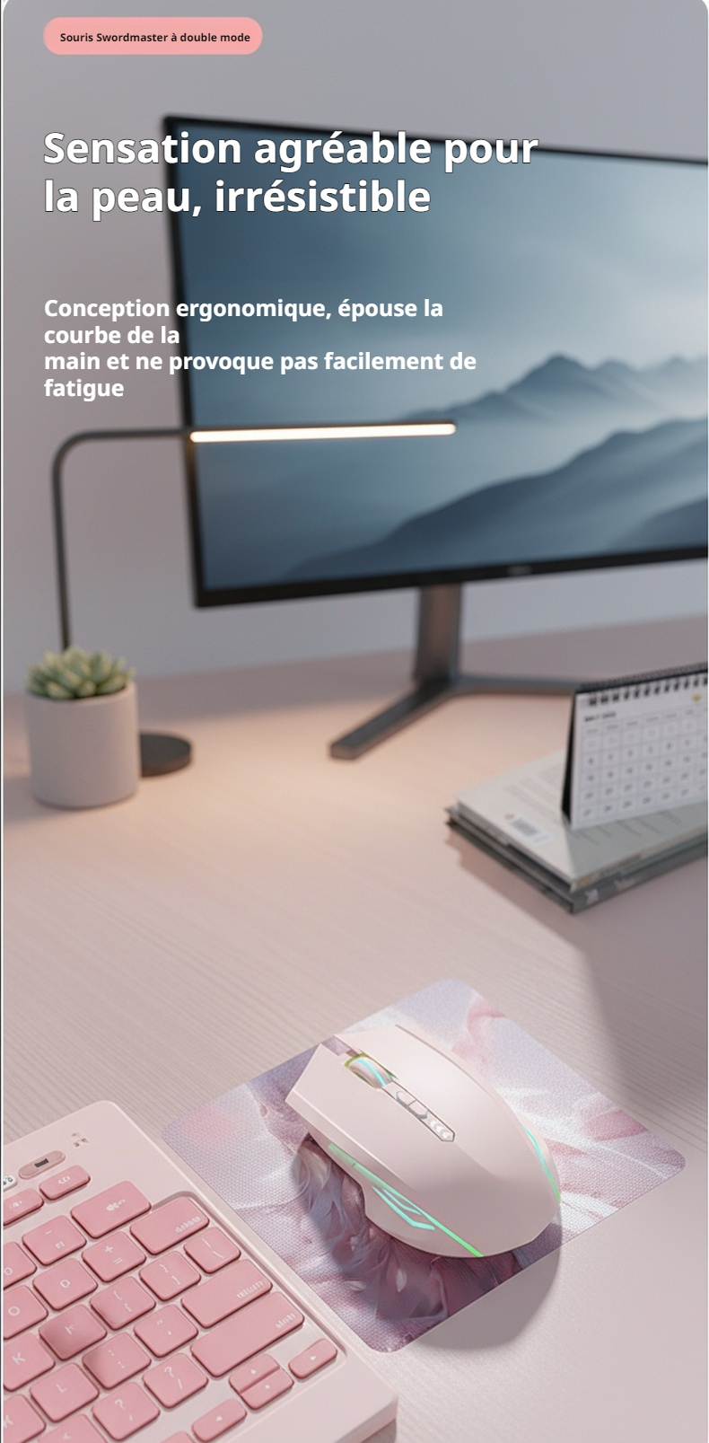Accessoire informatique souris sans fil rechargeable