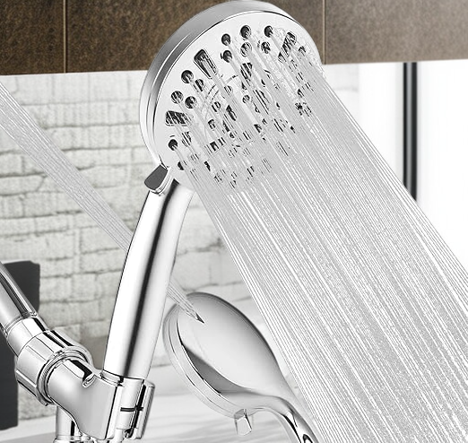 Modern Bathroom Showerhead with Seven Speed Settings