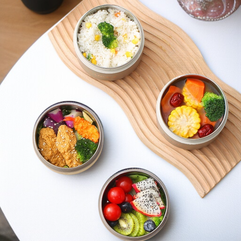 Fiambrera portátil para estudiantes de acero inoxidable