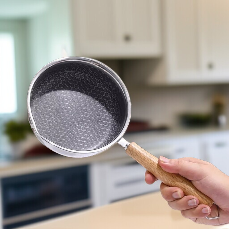 Specjalna nieprzywierająca patelnia do smażenia z osłoną przeciwbryzgową do kuchenek indukcyjnych