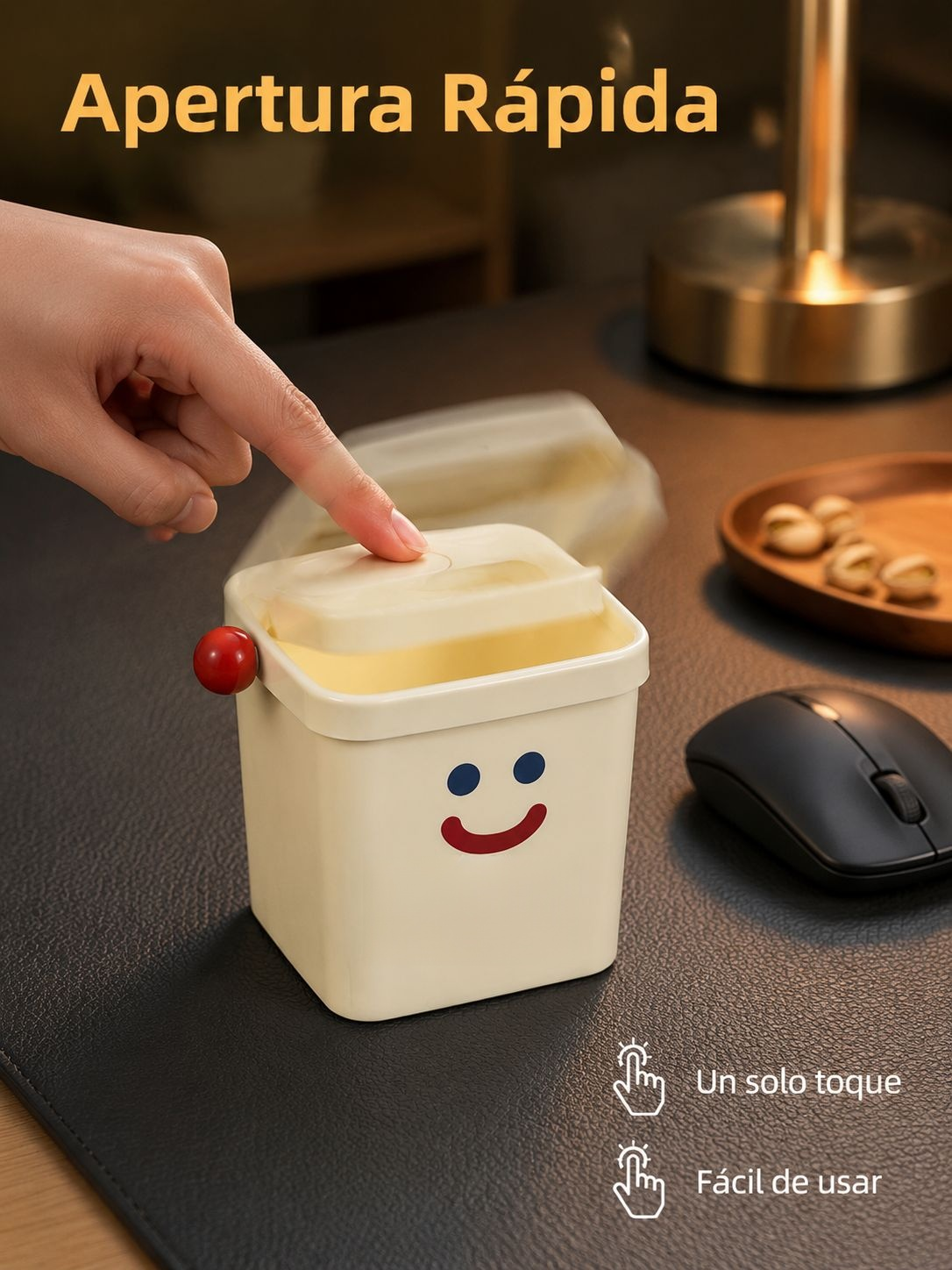 Mini cubo de basura para escritorio