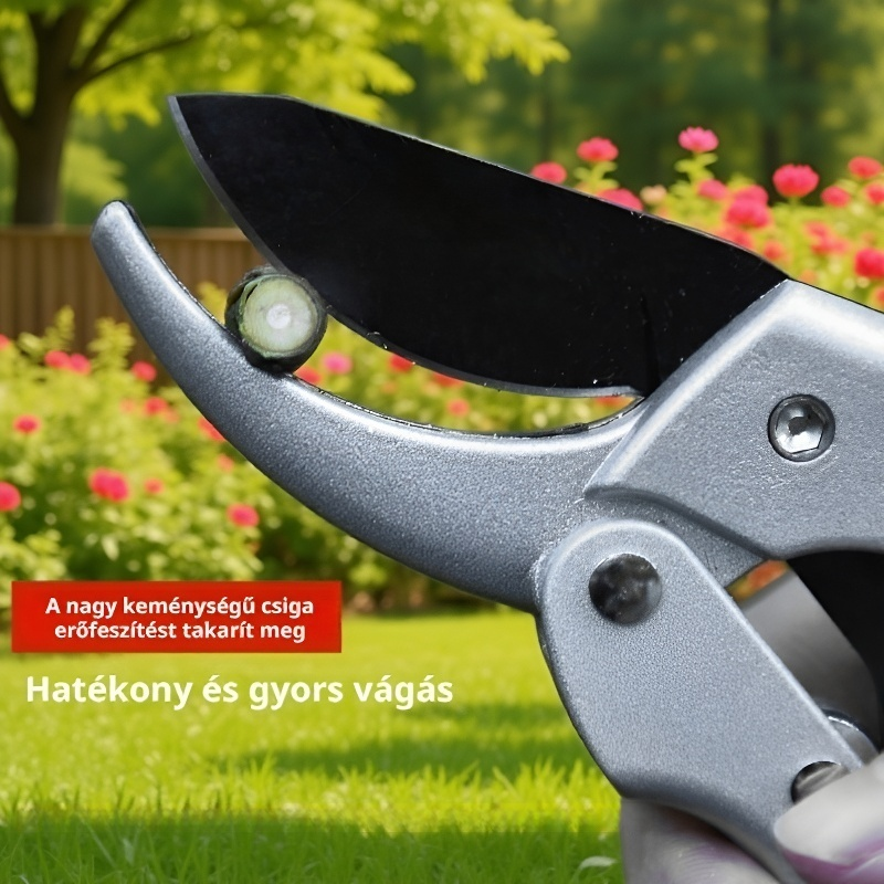 Kerti durva metszőolló gyümölcsvágó olló virágzó ág görgős metszőolló