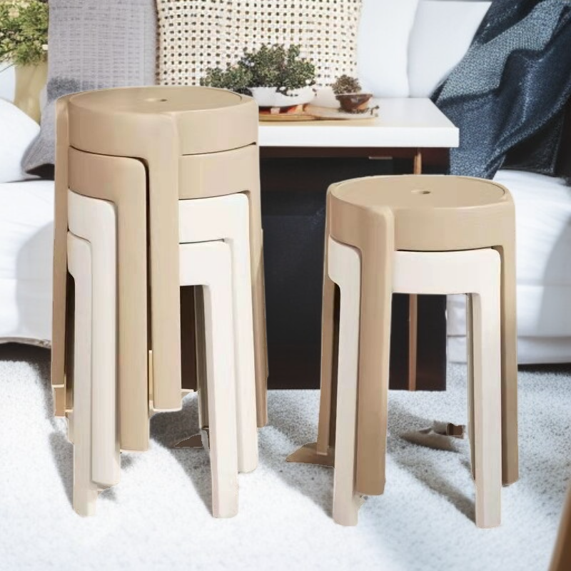 Silla de plástico gruesa para el hogar, estilo moderno y simple