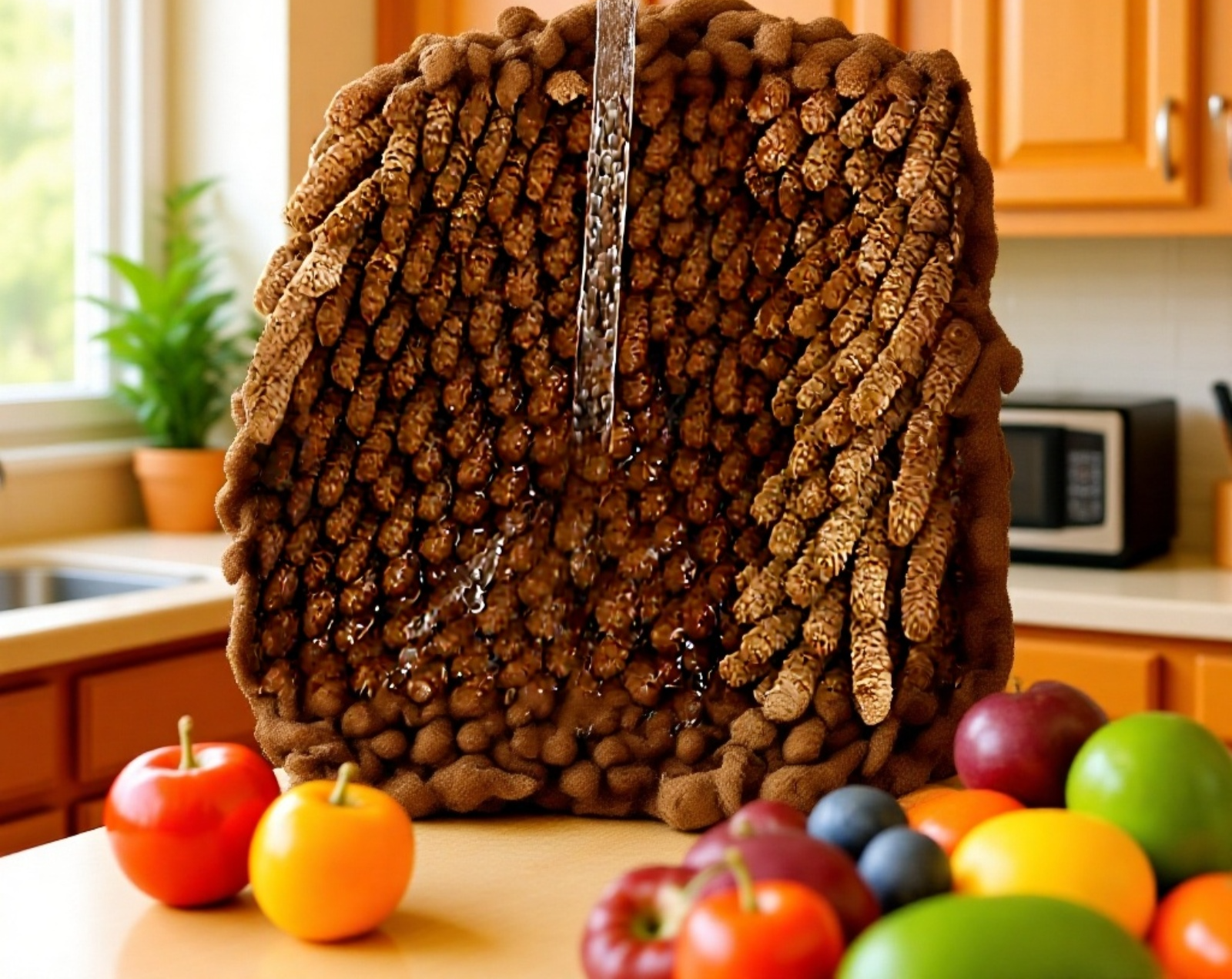 주방에서 사용하는 올빼미 셰닐 핸드 타월