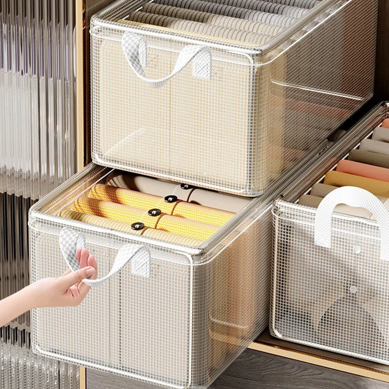 Multifunktionale Kleideraufbewahrungsbox, Stahlrahmen Hosen Organizer