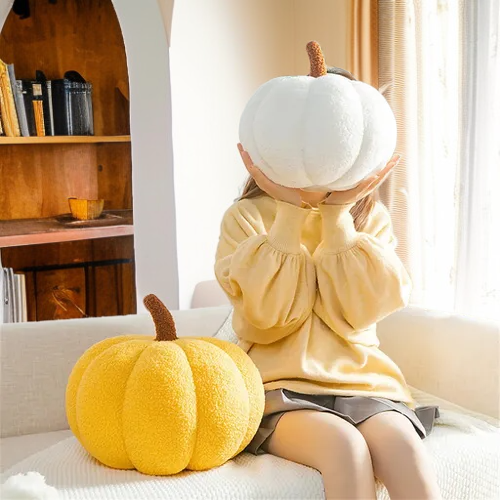 호박 베개 2개 거실 소파 쿠션 귀여운 장식