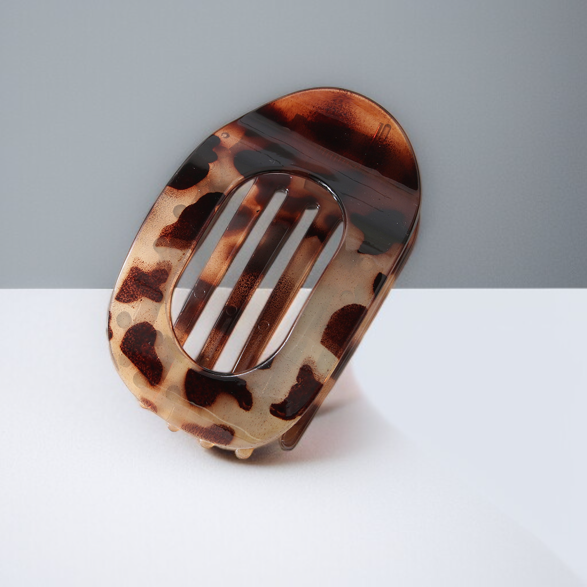 多色扁平橢圓髮夾排列圖