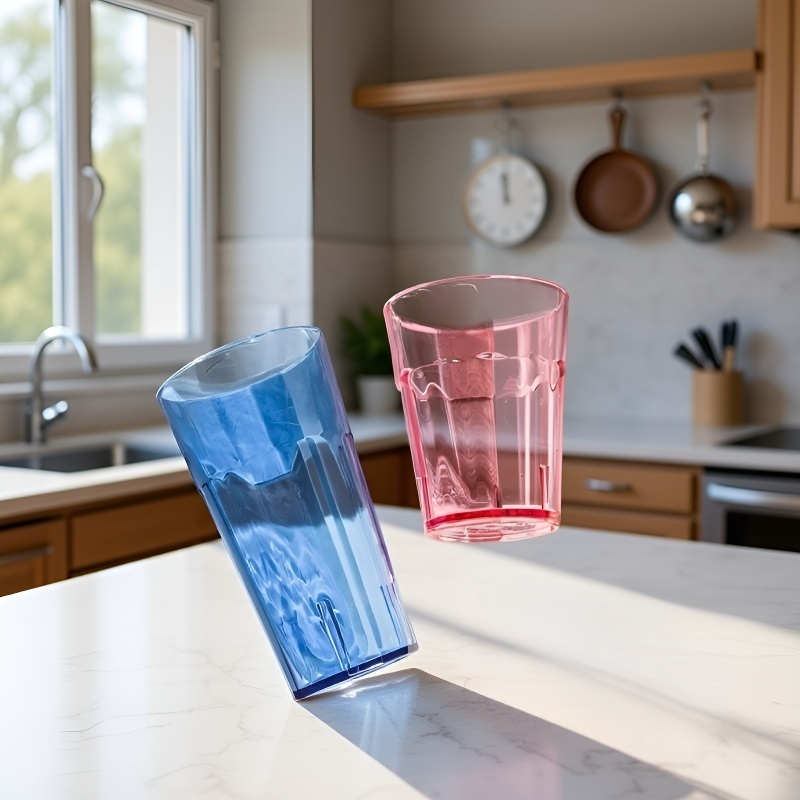 플라스틱 헹굼컵, 투명 음료컵, 튼튼하고 내구성이 뛰어나며 식품 등급입니다.