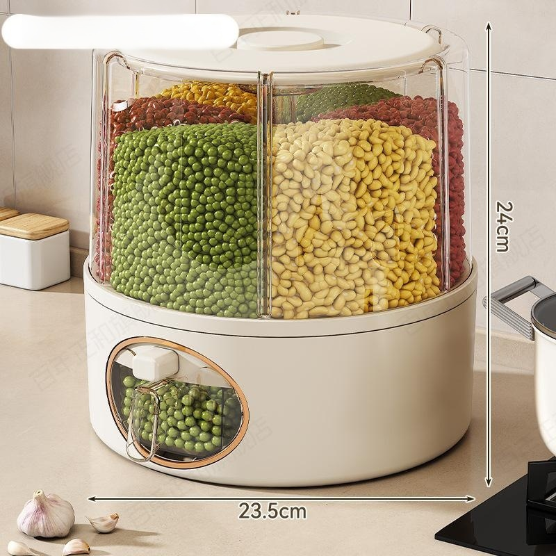 Insect-proof rotating rice box