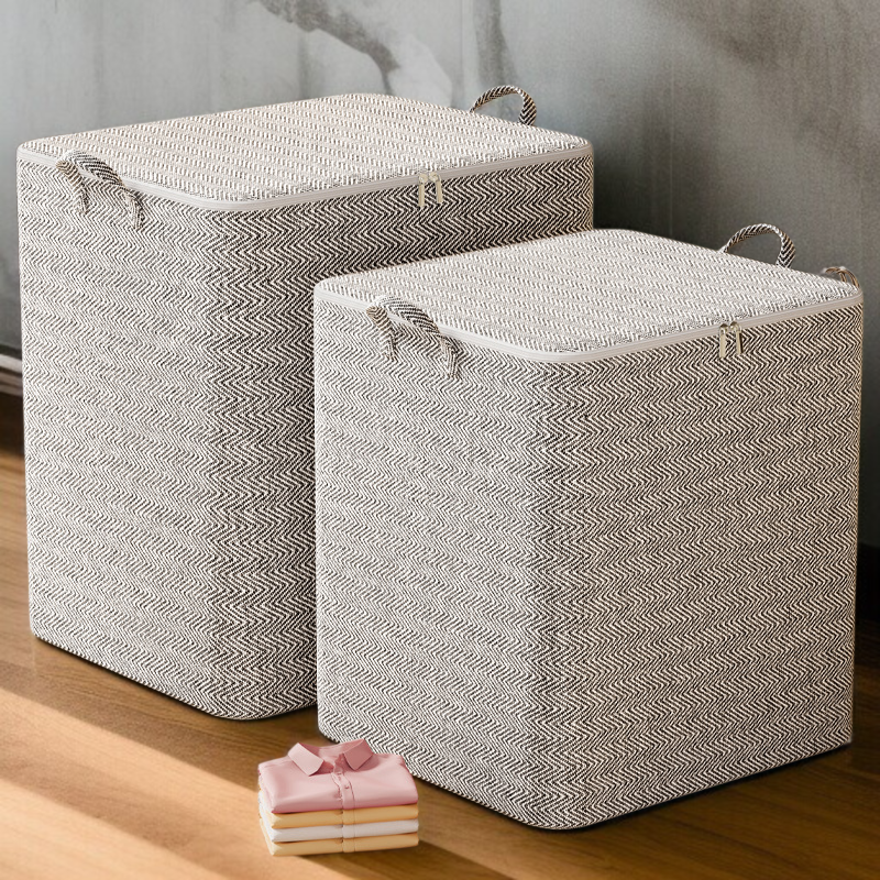 家庭用収納ボックス 大容量専用収納バッグ 引越し整理 収納キルト 収納ボックス 衣類収納バッグ