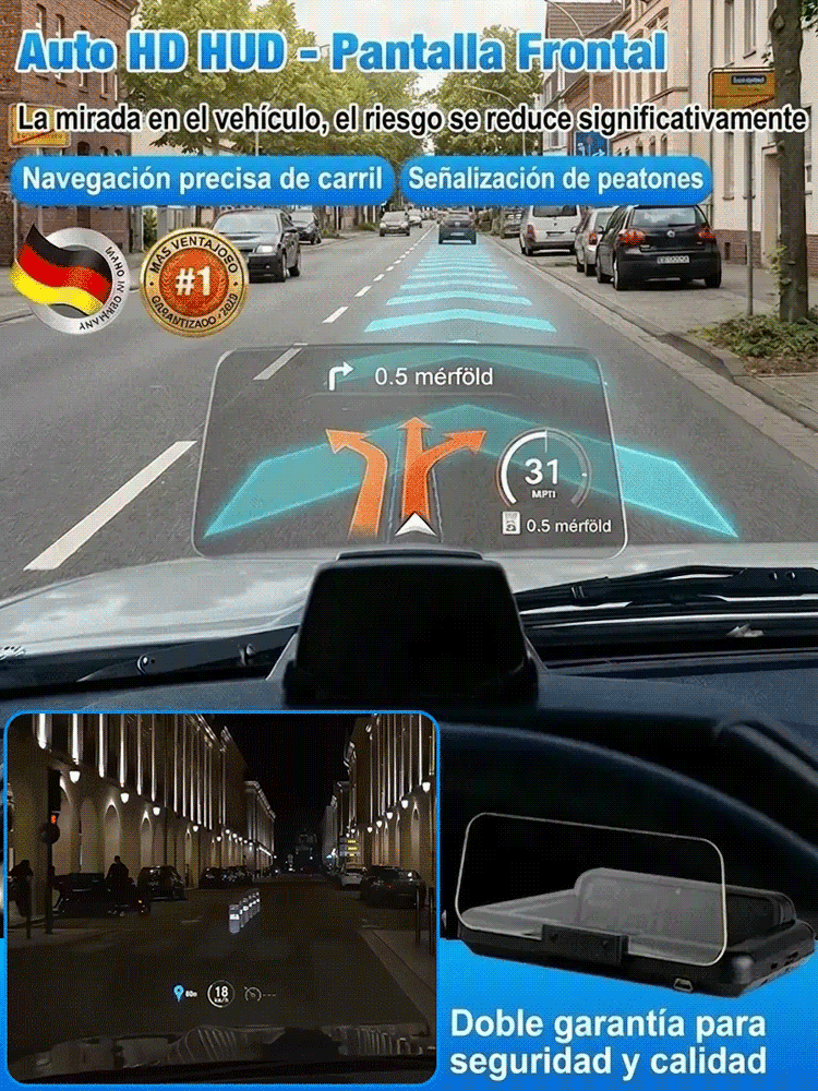 Proyector digital HUD de velocidad GPS para automóvil