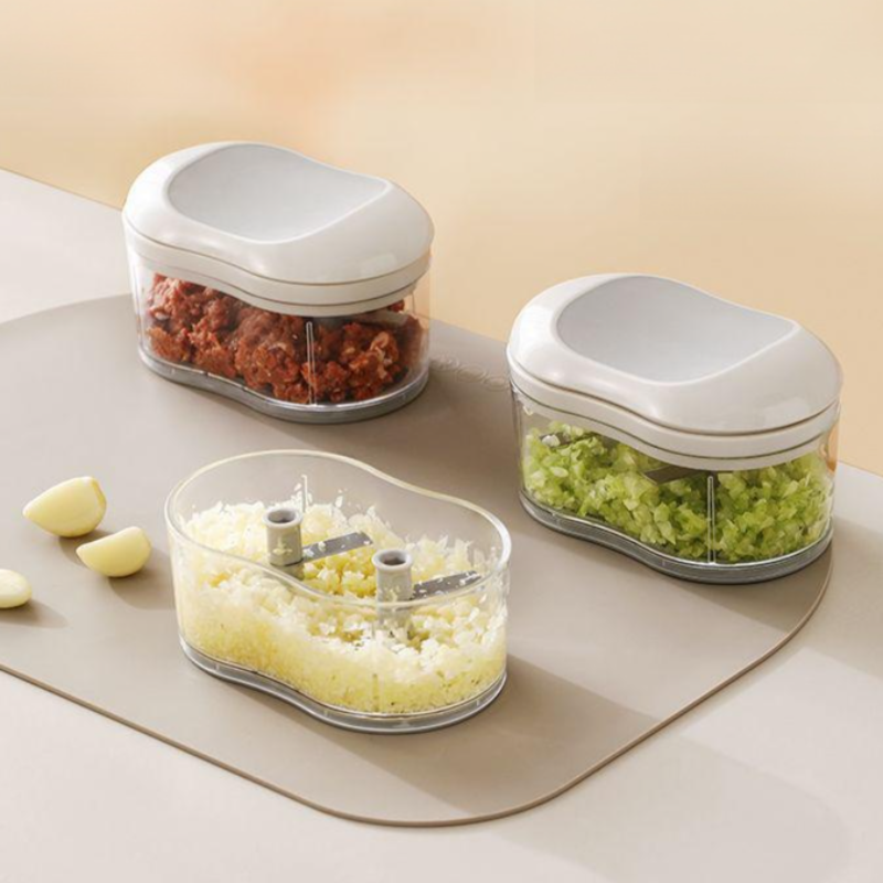 Multi-functional manual garlic mincer