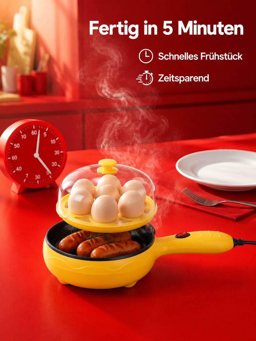 Antihaft-Bratpfanne mit ergonomischem Griff