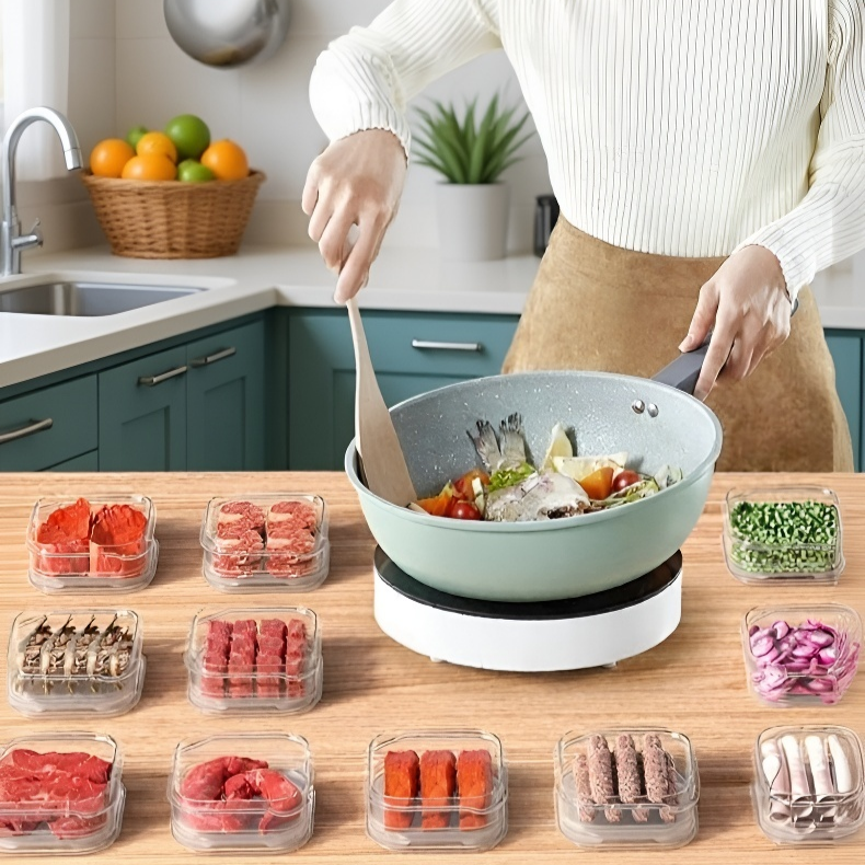 冷凍肉分格收納盒