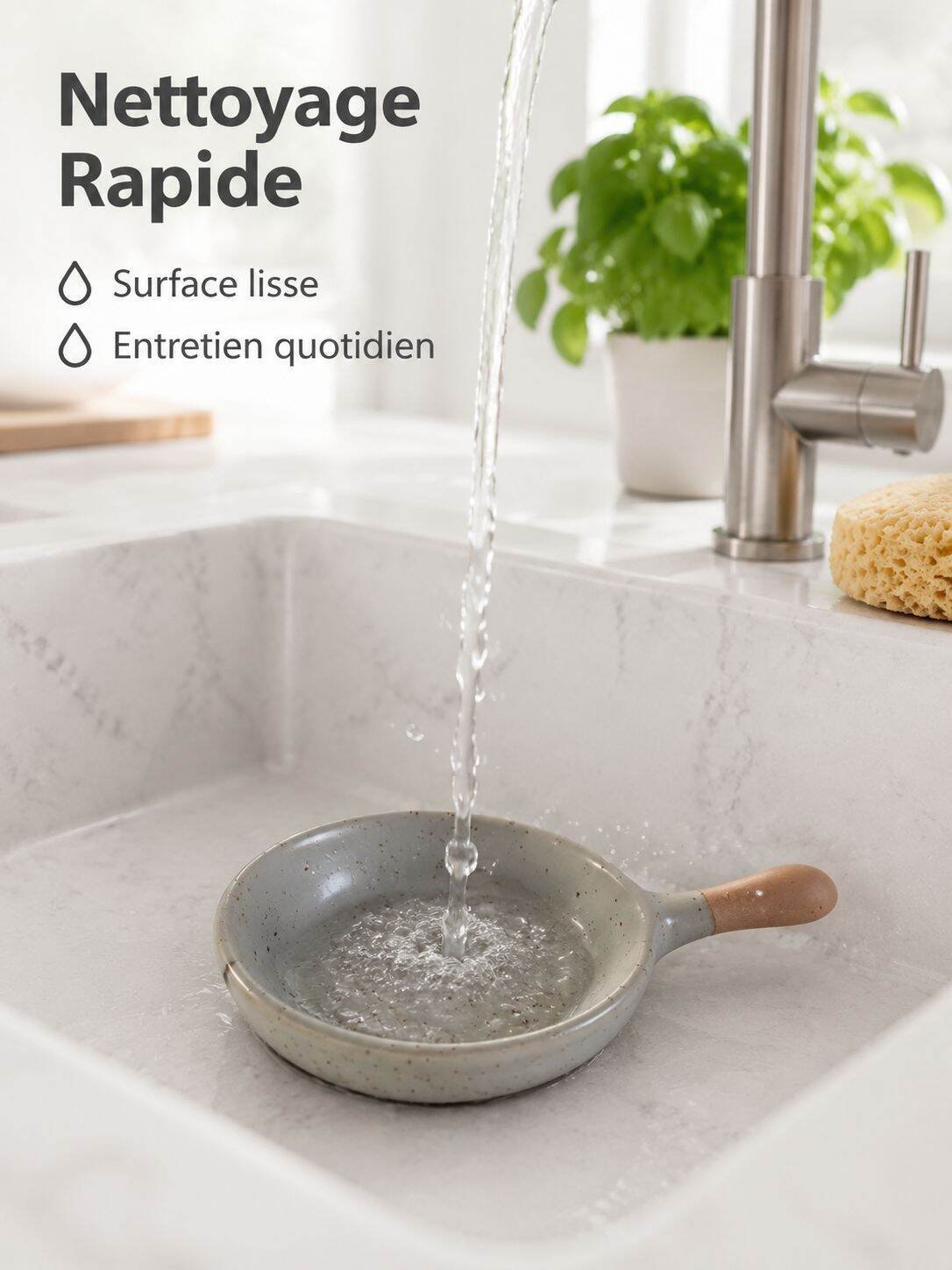 Coupelle à tremper en céramique artisanale, avec poignée, style japonais, pour sauce soja
