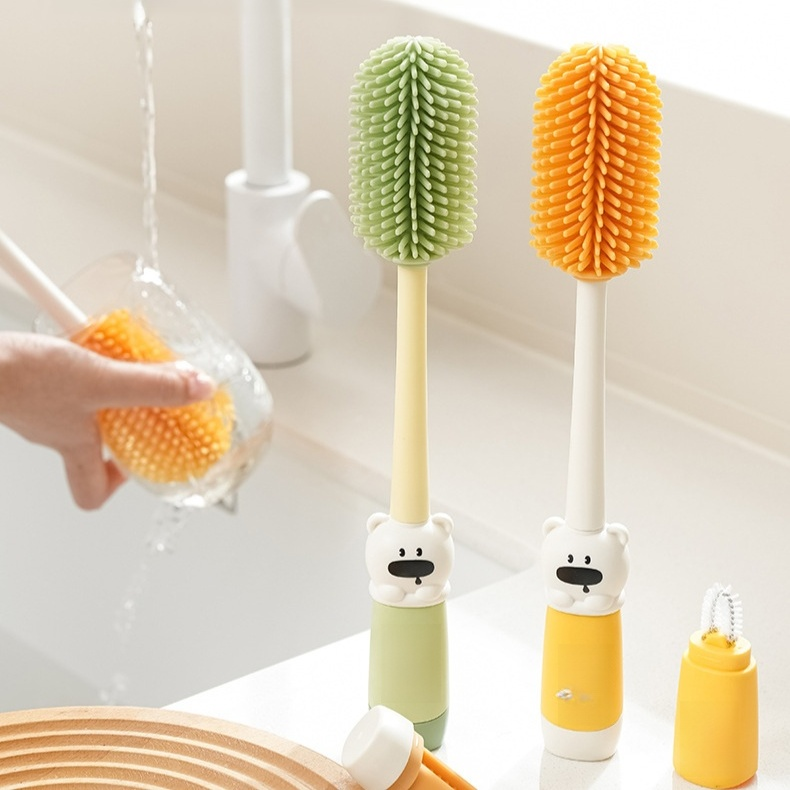 4-in-1携帯用乳首洗浄ブラシ