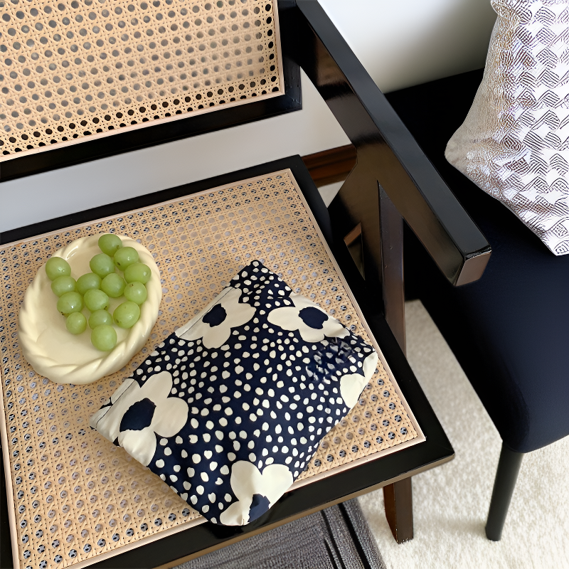 다기능 면 클러치 잡화 수납 휴대용 파우치