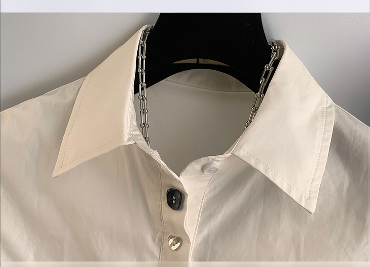 襟付き長袖シャツの着用イメージ